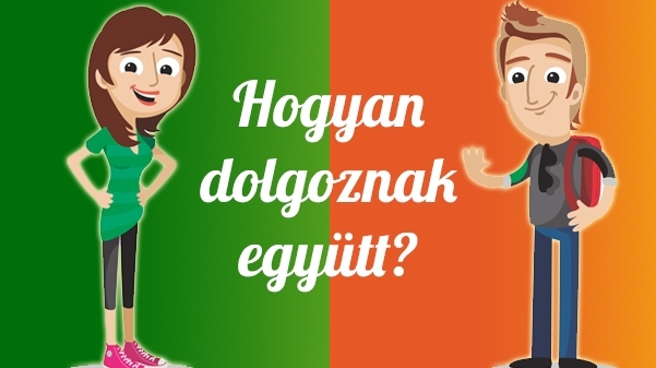 Hogyan dolgoznak együtt: sárga és zöld Hogyan dolgoznak együtt: sárga és zöld